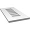 Ekena Millwork Vertical Surface Mount PVC Gable Vent: Non-Functional, w/ 3-1/2"W x 1"P Standard Frame, 12"W x 24"H GVPVE12X2401SN - alternate 5